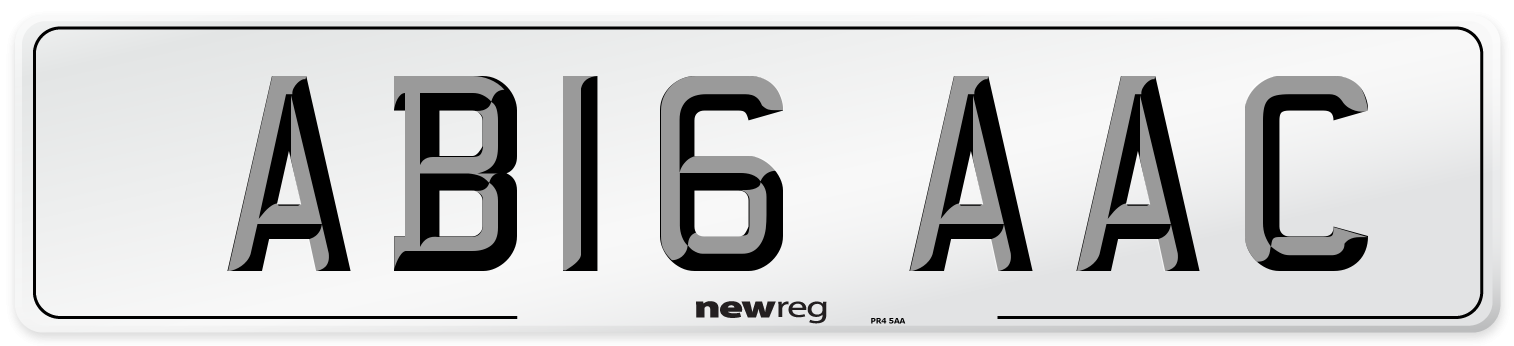 AB16 AAC Number Plate from New Reg